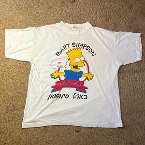 Rare Vintage Bart Simpson Israel Shirt | 1990s Radical Dude Tee | Chai Israel